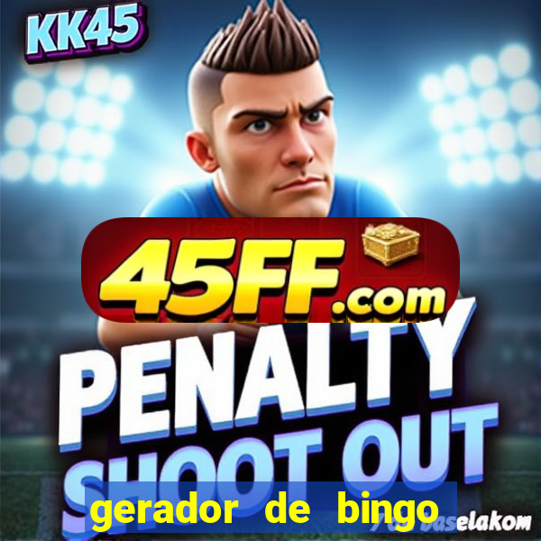 gerador de bingo de palavras